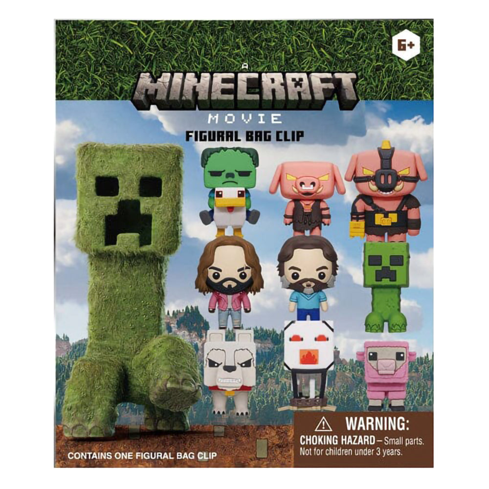 Minecraft Movie 3D Foam Bag Clip - Series 1