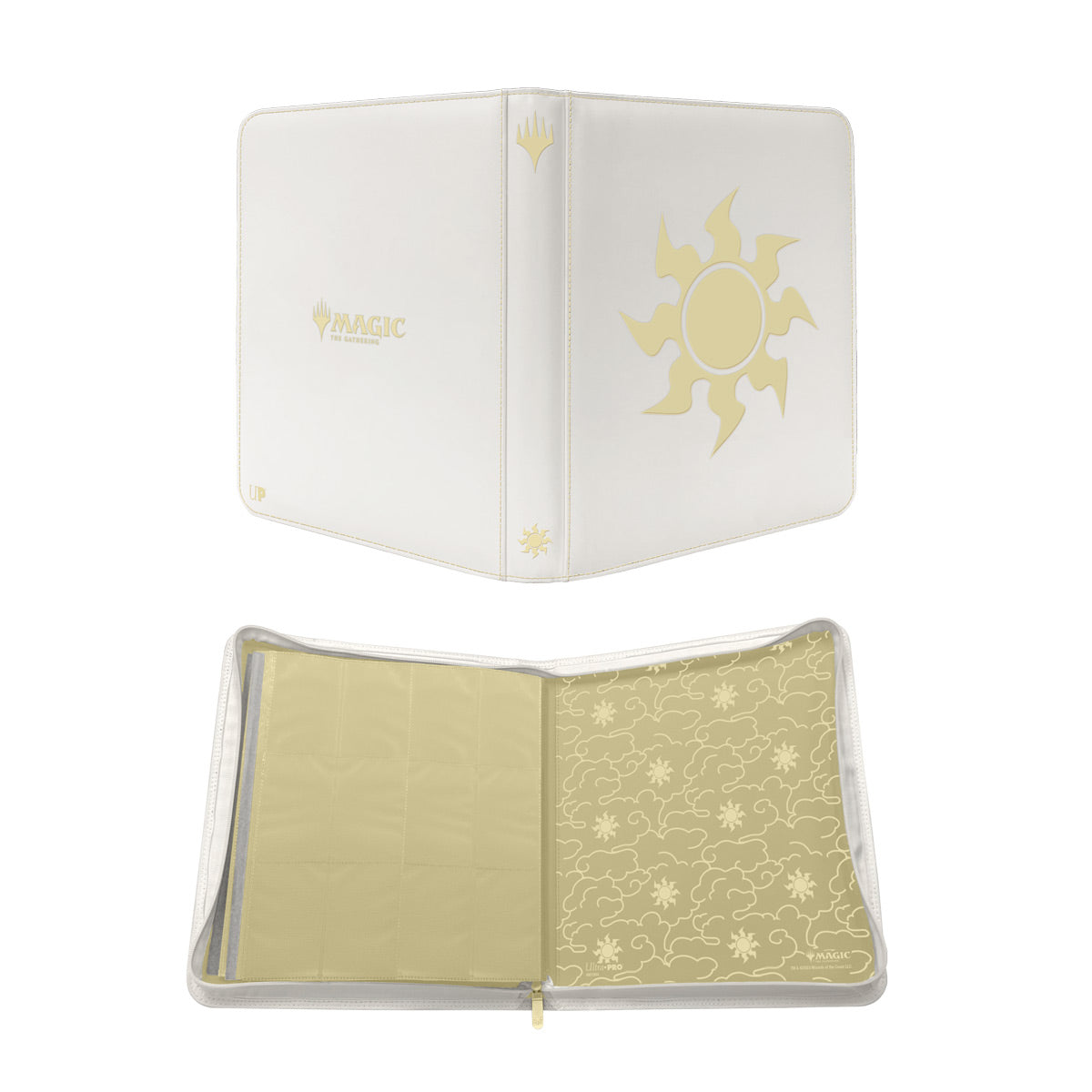 Mana 8 Plains: 12-Pocket Zippered PRO-Binder For Magic the Gathering
