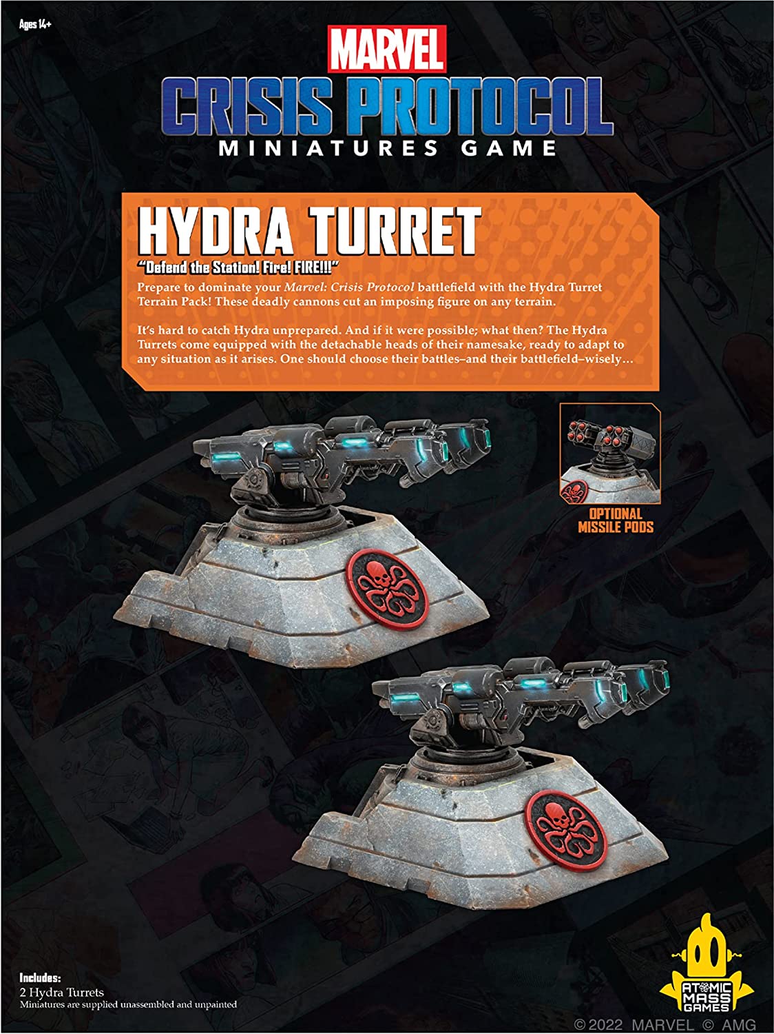Marvel Crisis Protocol - Hydra Turret Terrain Pack CP179