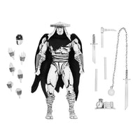 Neca Teenage Mutant Ninja Turtles - 7" Foot Elite Assassin Black & White Figure
