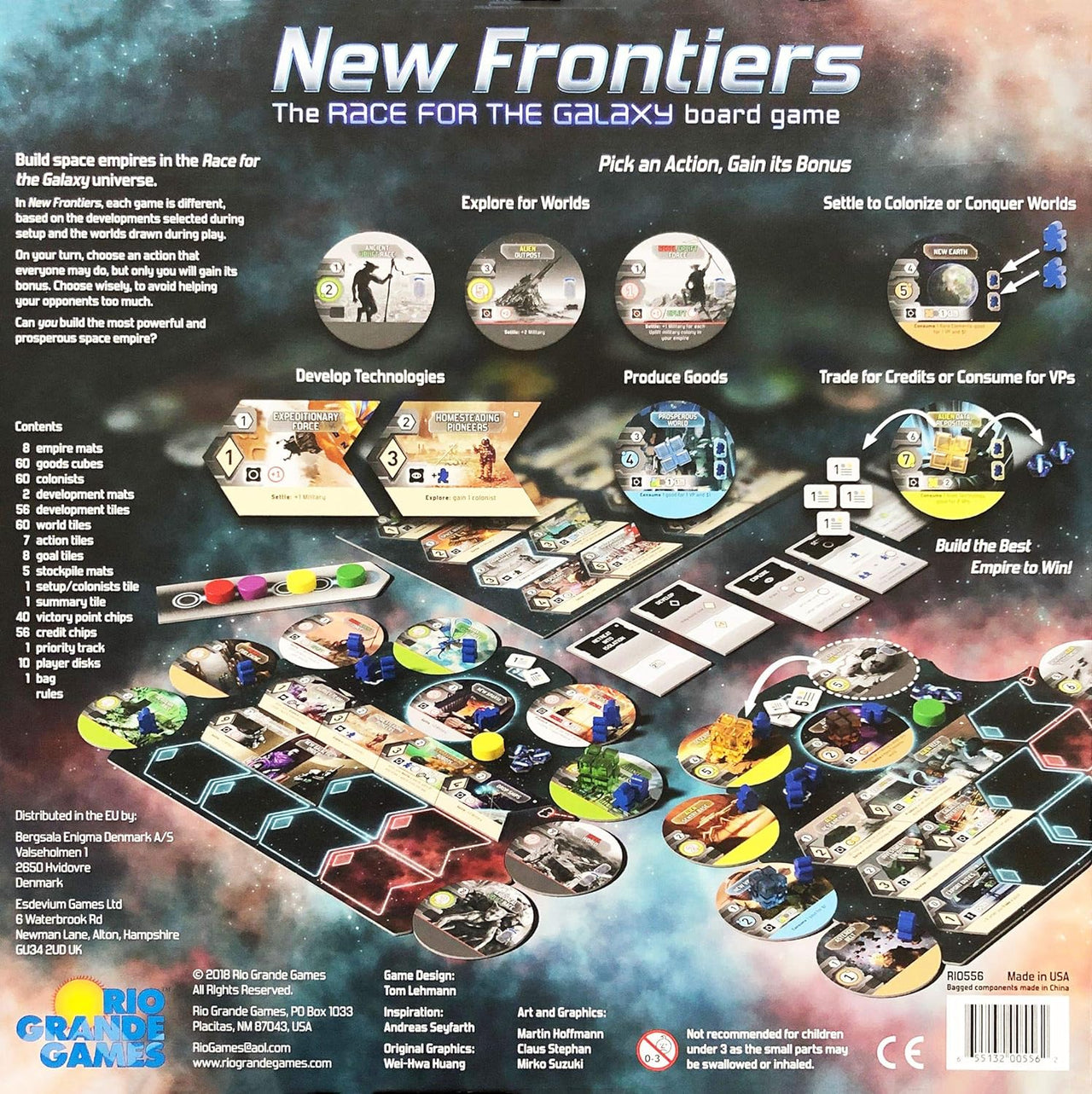 New Frontiers: The Race for the Galaxy Board Game (OPEN BOX RETURN)