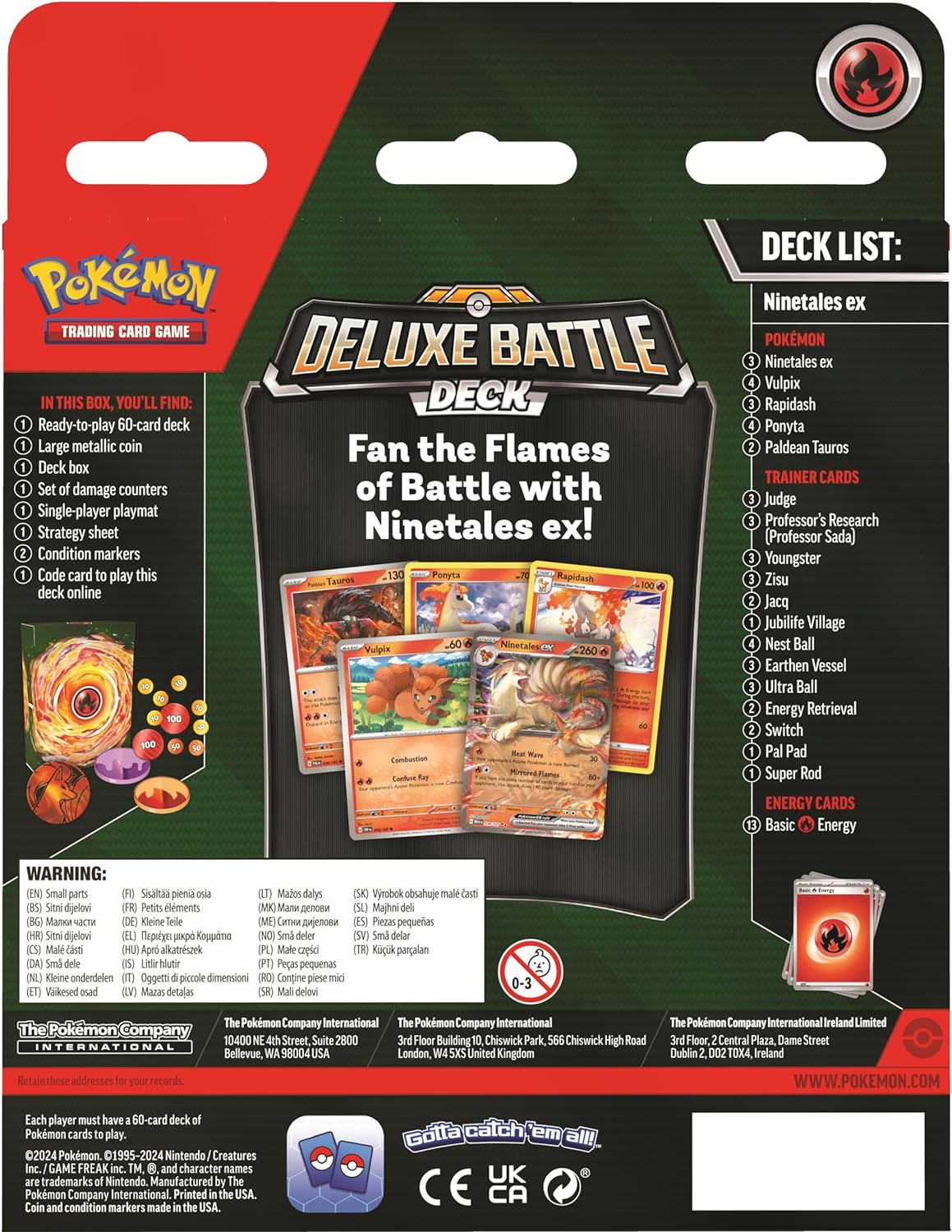 Pokémon TCG Deluxe Battle Deck- Ninetales Ex (EN)