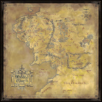 Lord of The Rings Map of Middle Earth - 1000 pc Jigsaw Puzzle