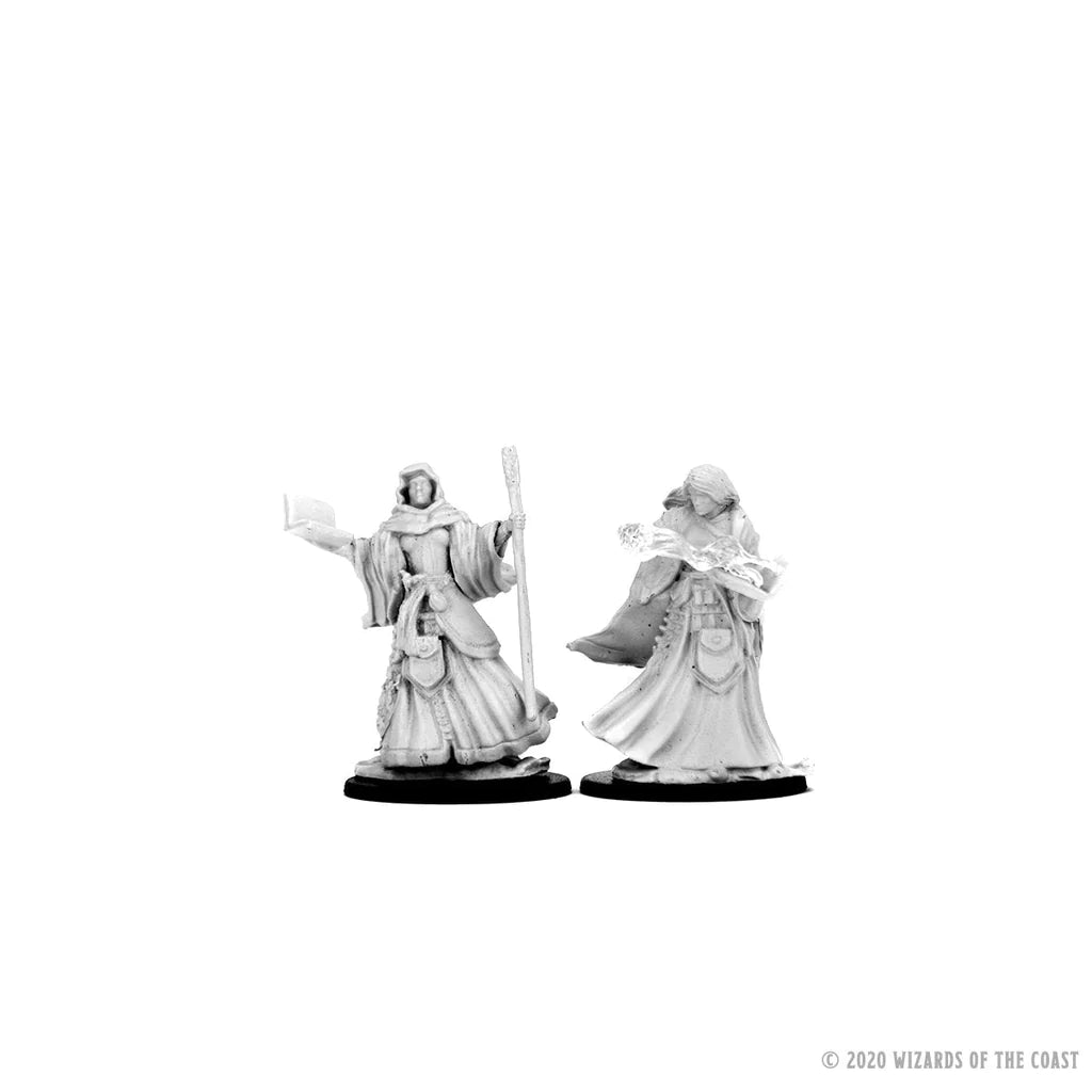 Nolzur's Unpainted D&D Miniatures Human Female Wizard Wave 1
