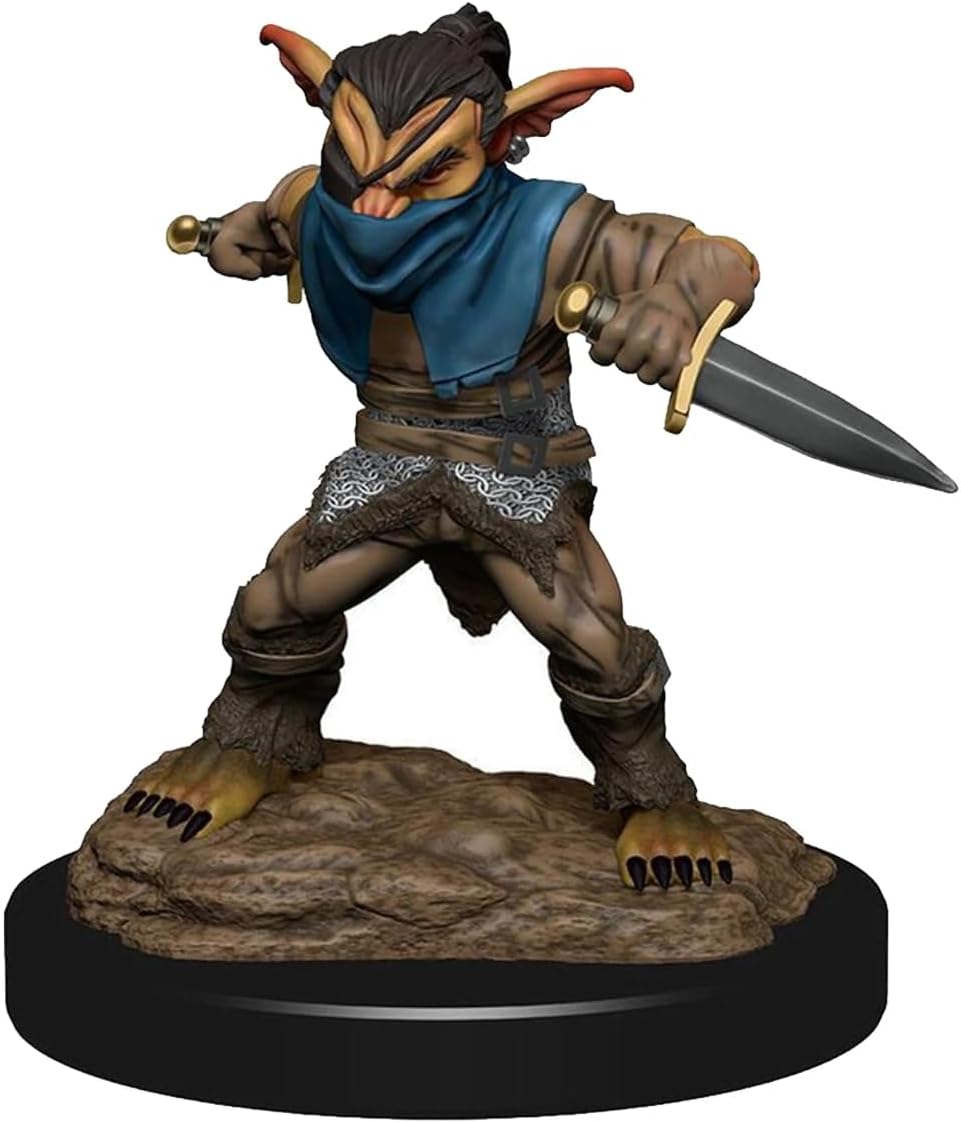 Nolzur's Unpainted D&D Miniatures - Male Goblin Rogue & Female Goblin Bard Wave 15