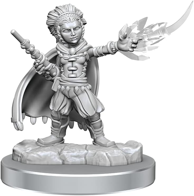 Nolzur's Figurines D&D Non Peinte: Halfling Wizards Wave 20