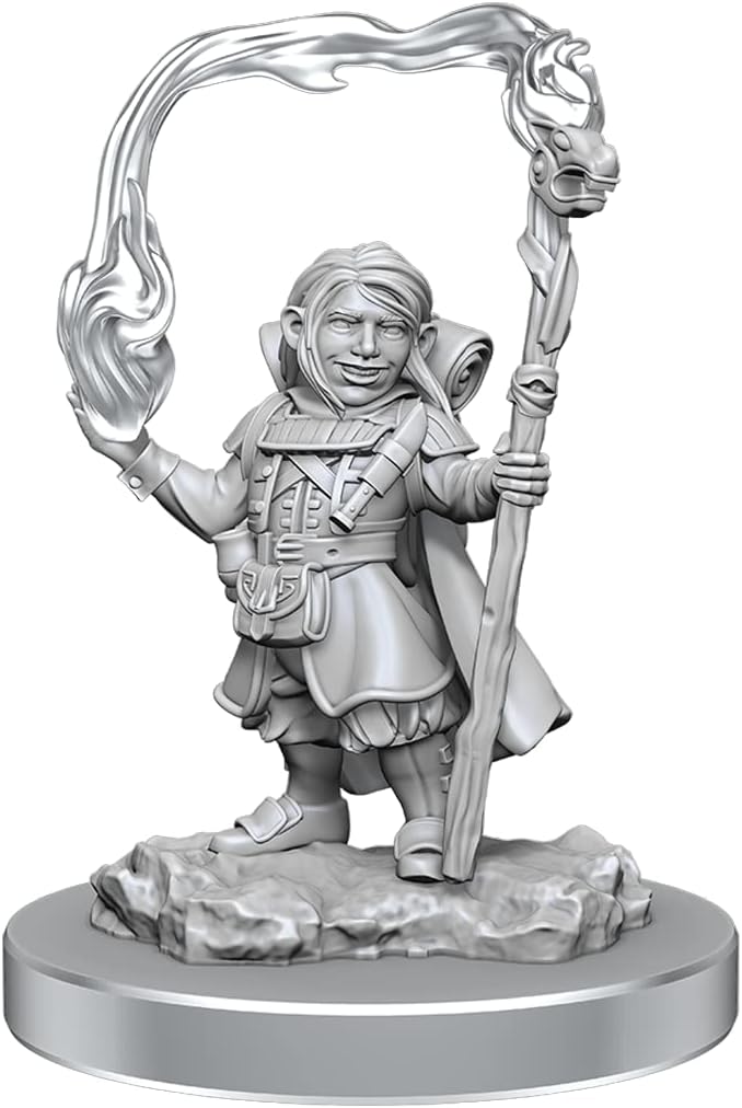Nolzur's Figurines D&D Non Peinte: Halfling Wizards Wave 20