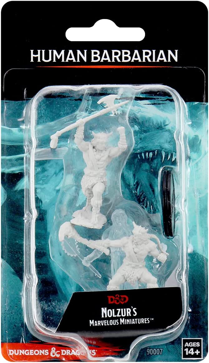 Nolzur's Unpainted D&D Miniatures - Male Human Barbarian Wave 11