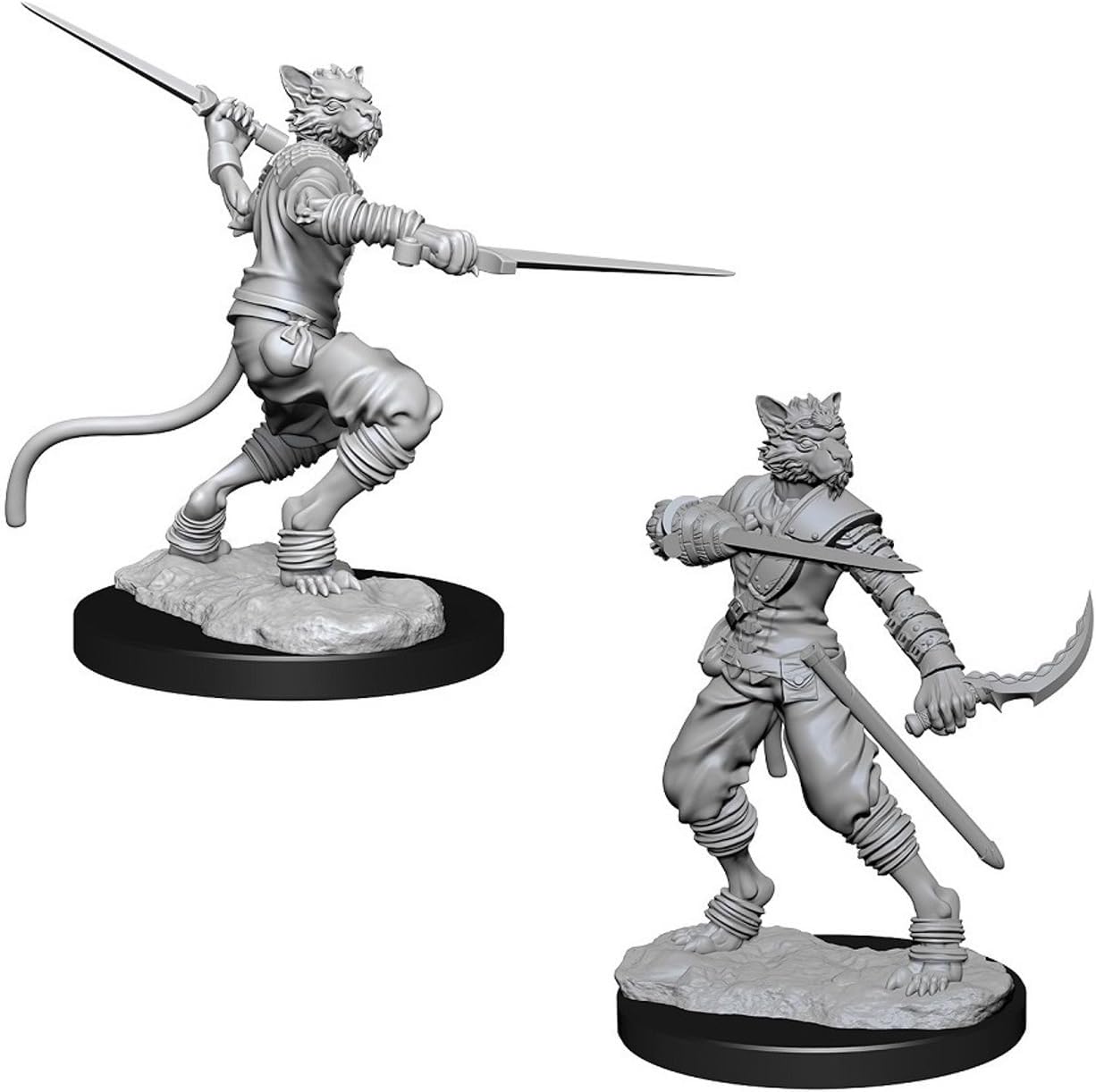 Nolzur's Unpainted D&D Miniatures Tabaxi Rogue Male W7