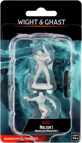 Nolzur's Unpainted D&D Miniatures Wight & Ghast W11