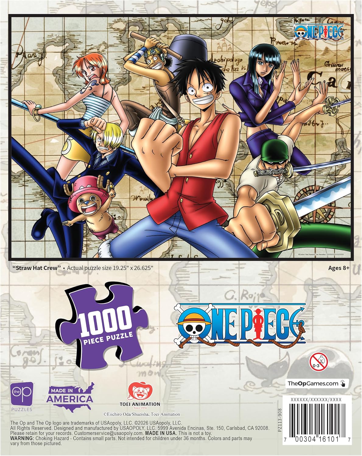 One Piece Straw Hat Crew - Casse-Tête 1000 morceaux