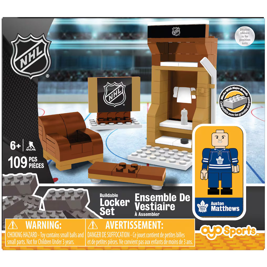 OYO Sports NHL - Buildable Locker Set Maple Leafs - Auton Matthews - 109 pcs (ML)