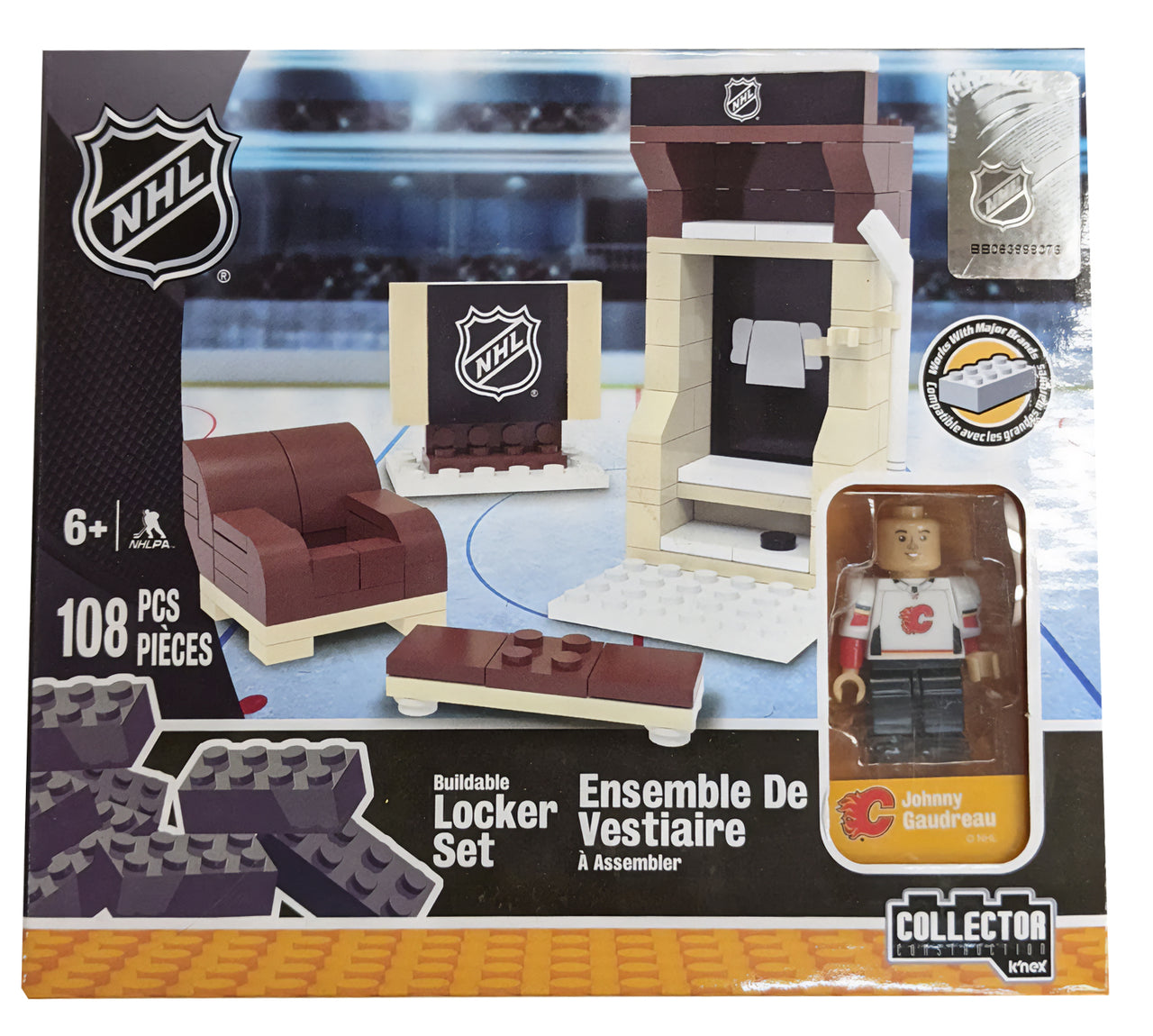 OYO Sports NHL - Buildable Locker Set Calgary Flames - Johnny Gaudreau - 108 pcs (ML)