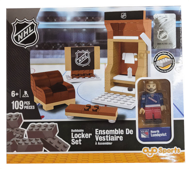 OYO Sports NHL - Buildable Locker Set Rangers - Henrik Lundqvist - 109 pcs (ML)