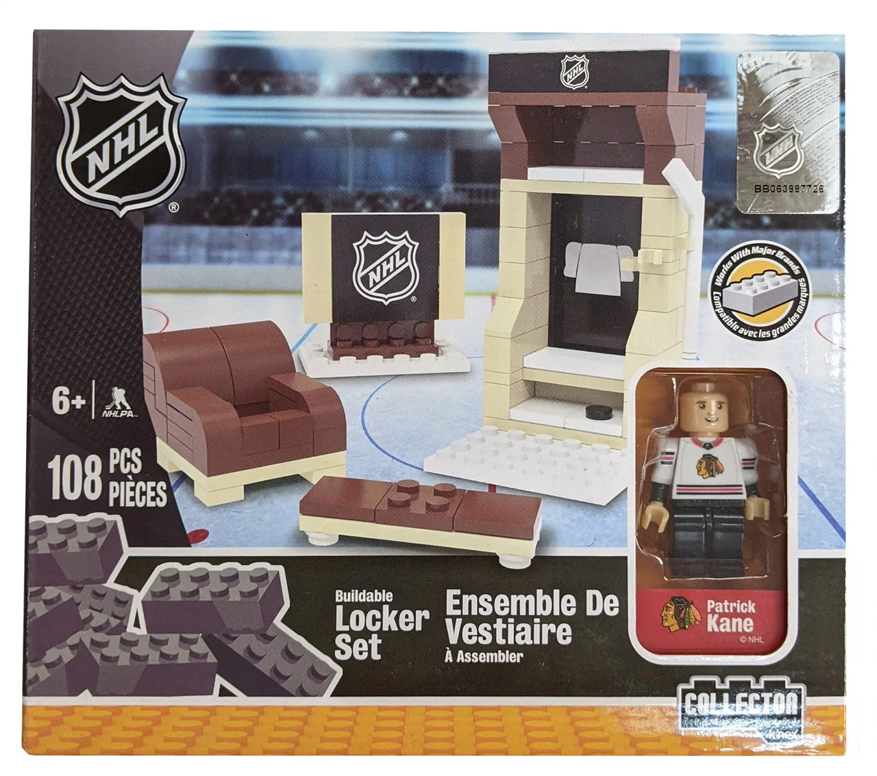 OYO Sports NHL - Buildable Locker Set Blackhawks - Patrick Kane - 108 pcs (ML)
