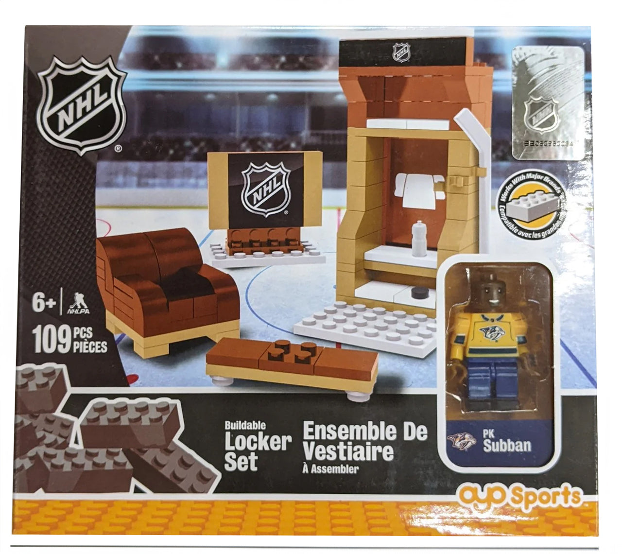 OYO Sports NHL - Buildable Locker Set Predators - Pk Subban - 108 pcs (ML)