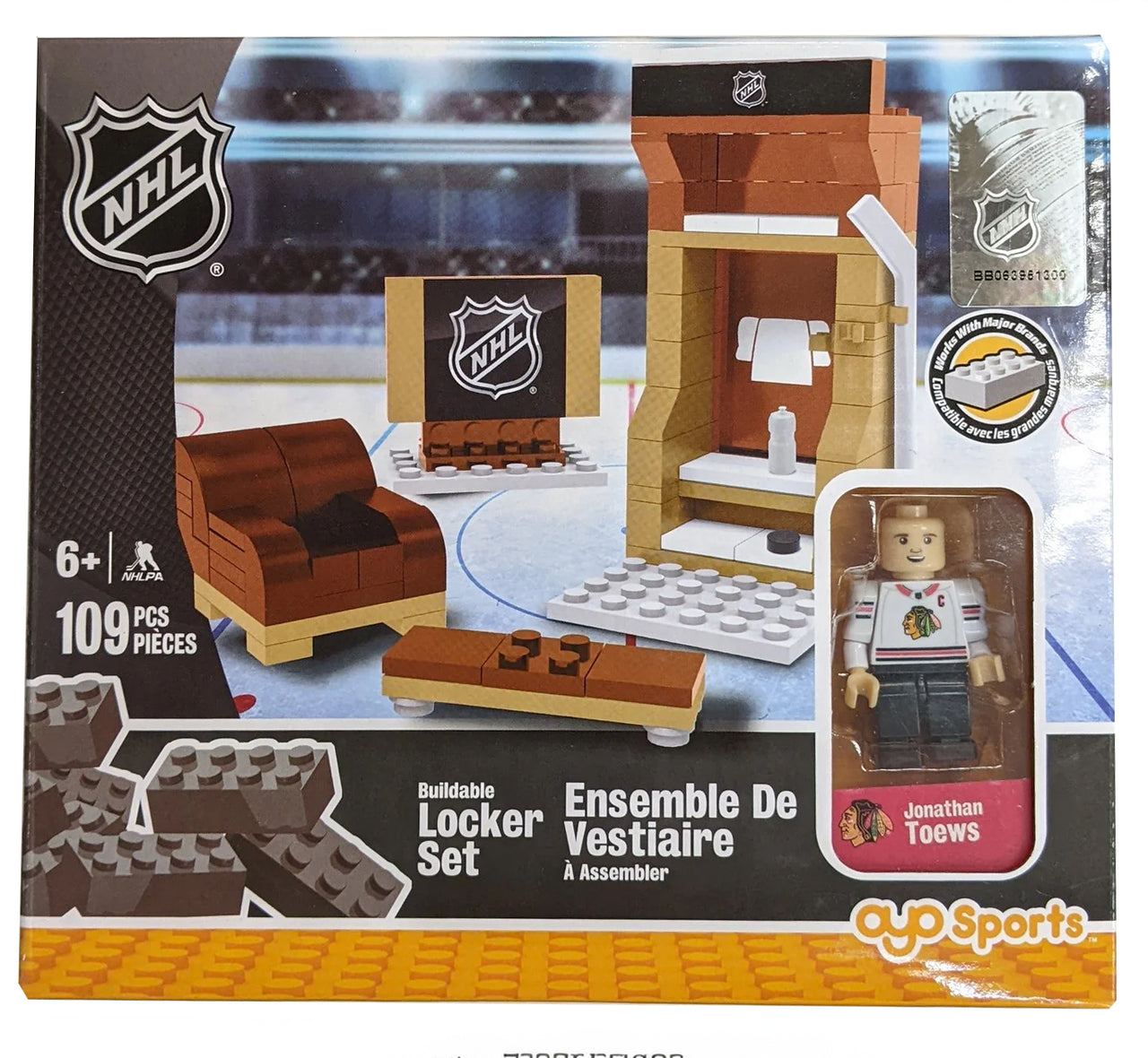 OYO Sports NHL - Buildable Locker Set Blackhawks - Jonathan Toews - 109 pcs (ML)