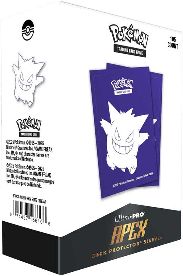 Pokémon Apex Deck Protector - Gengar (105ct)