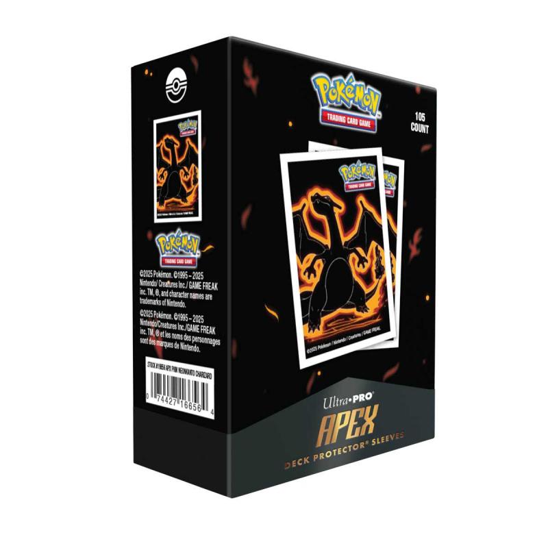 Pokémon Apex Deck Protector Neon Kanto - Charizard (105ct)