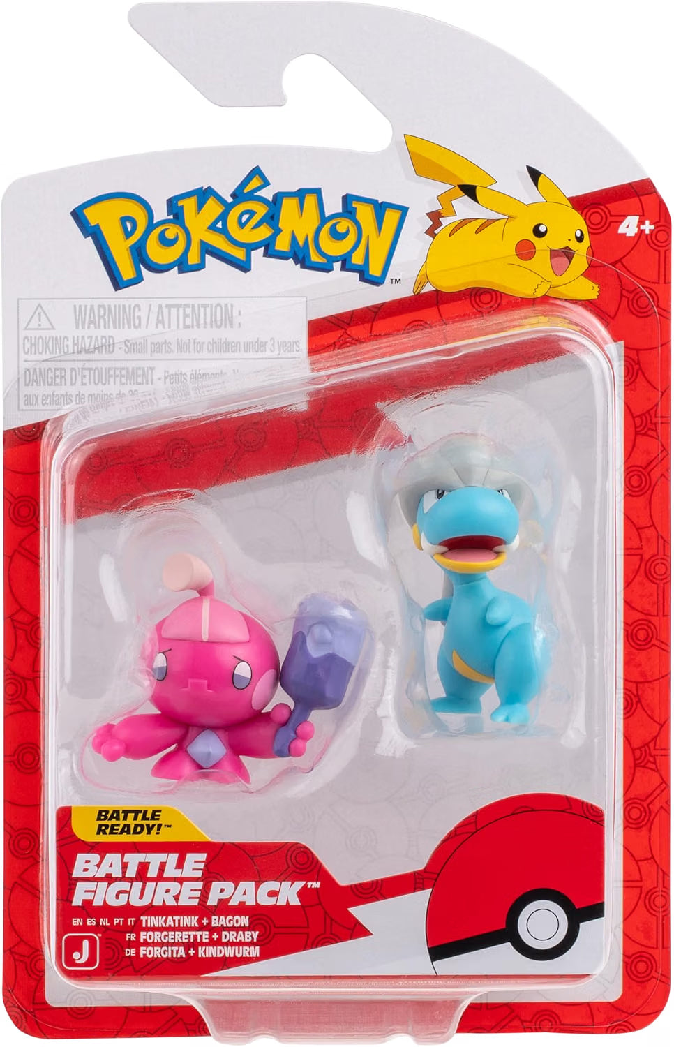 Pokémon Battle Figures: Tinkatink + Bagon