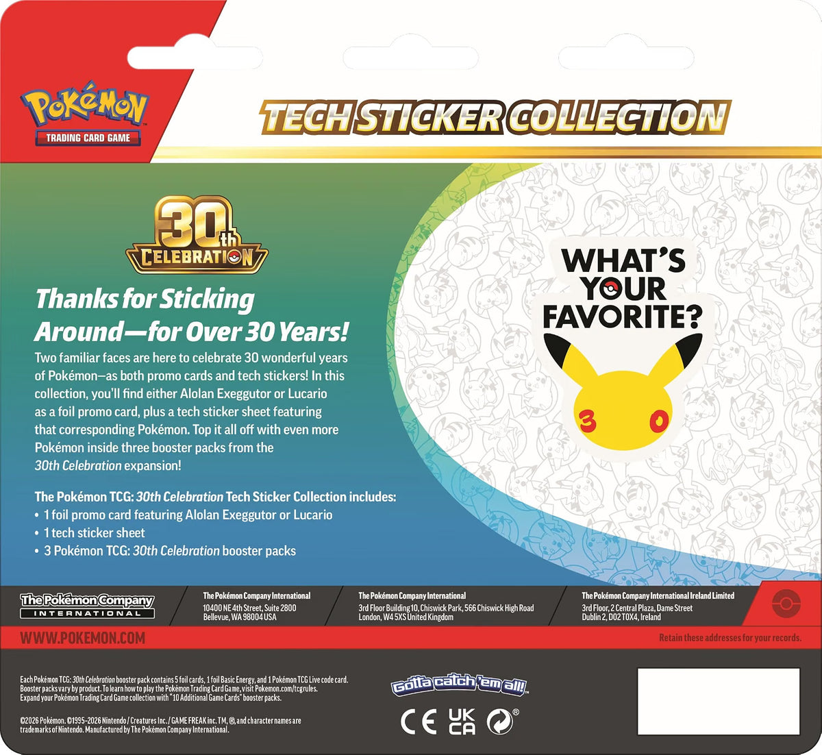 Pokémon TCG: 30th Celebration Tech Sticker - Alolan Exeggutor (EN)