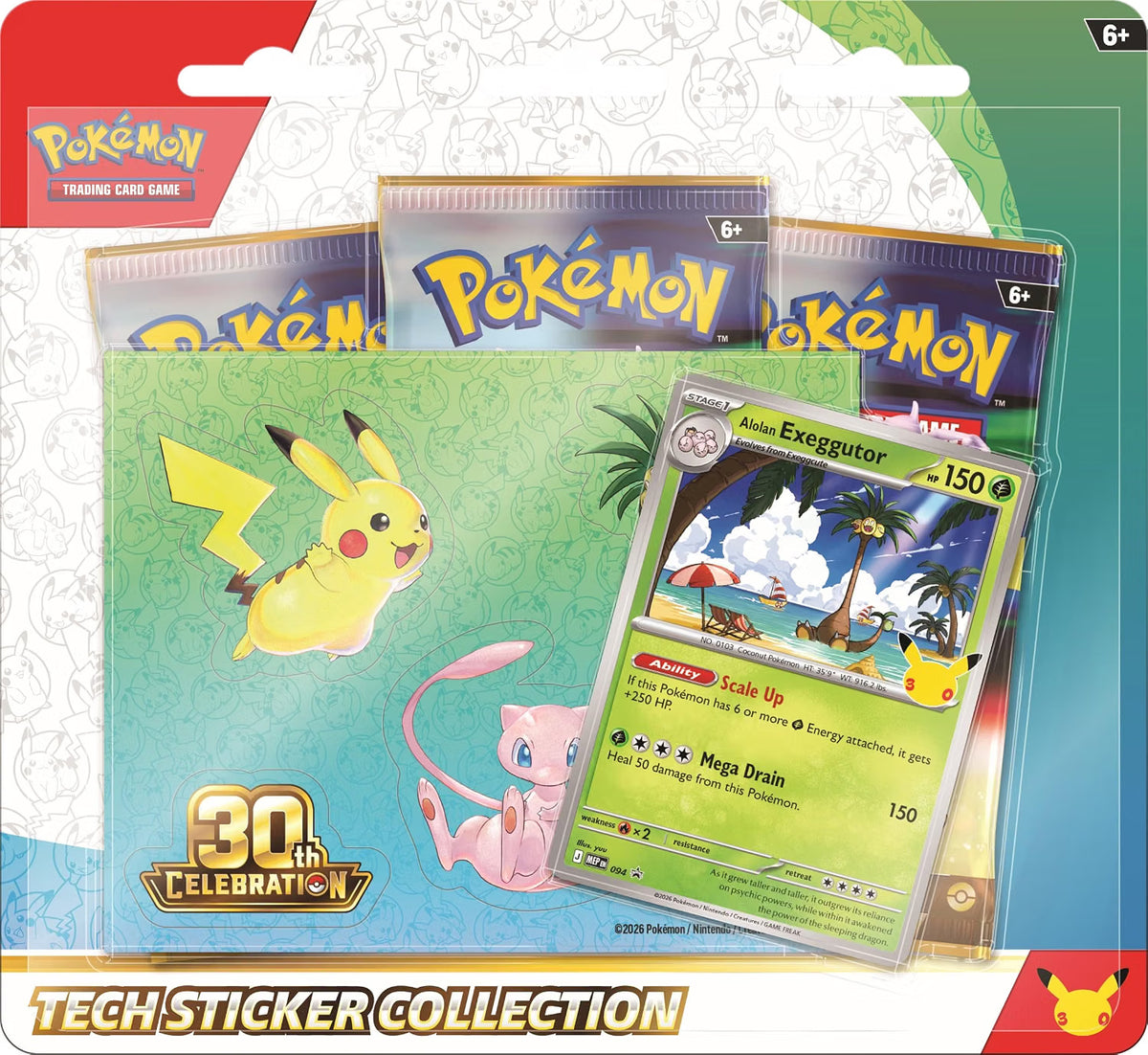 Pokémon TCG: 30th Celebration Tech Sticker - Alolan Exeggutor (EN)