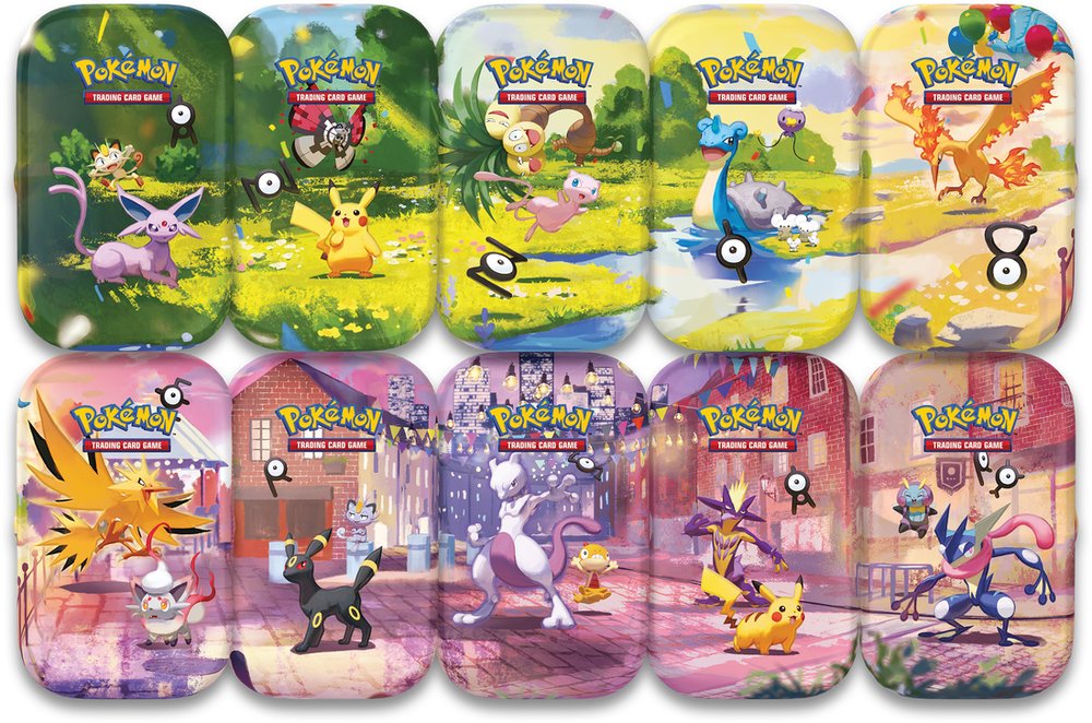 Pokémon TCG: 30th Celebration Day and Night Mini Tin - Modèle Aléatoire (EN)