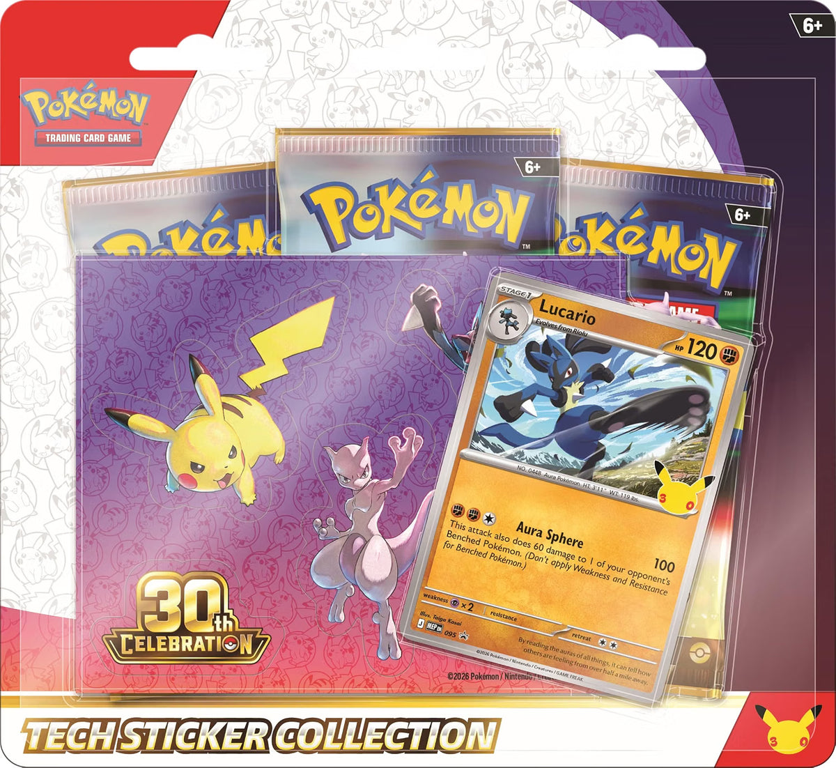 Pokémon TCG: 30th Celebration Tech Sticker - Lucario (EN)