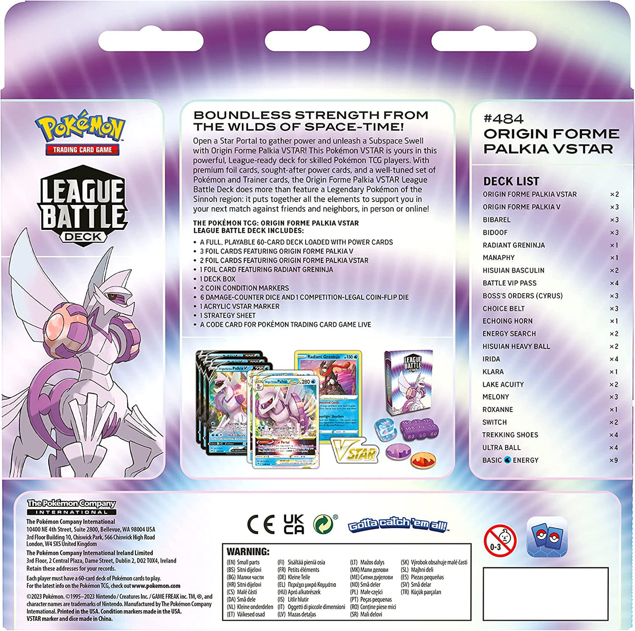 Pokémon TCG League Battle Deck - Origin Forme Palkia V Star