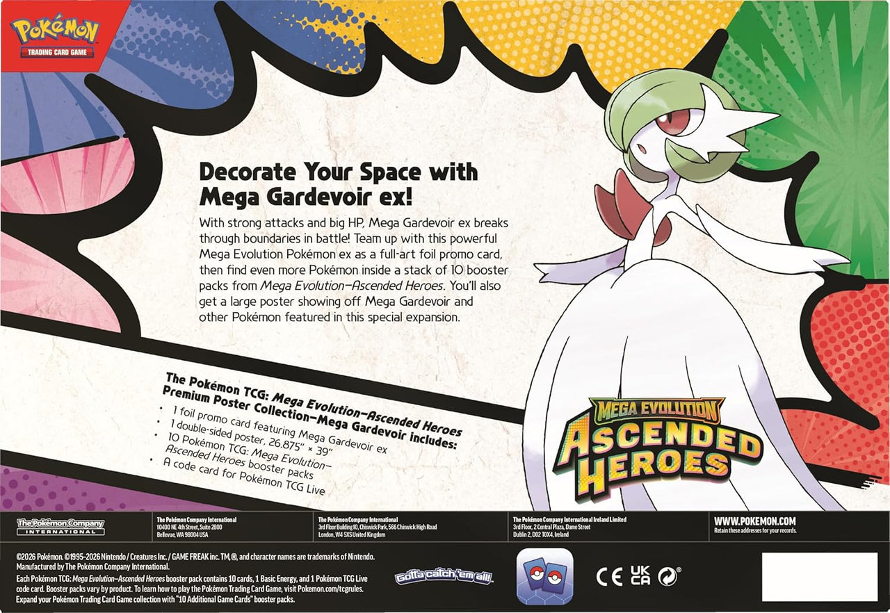 Pokémon TCG: Mega Evolution—Ascended Heroes Premium Poster Collection Gardevoir (EN)