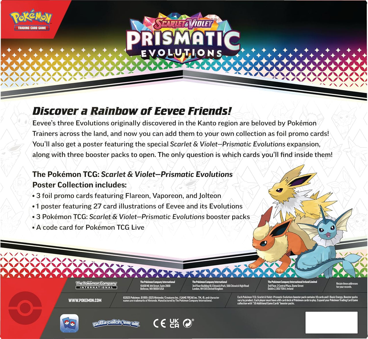 Pokémon TCG Prismatic Evolutions Poster Collection (EN)