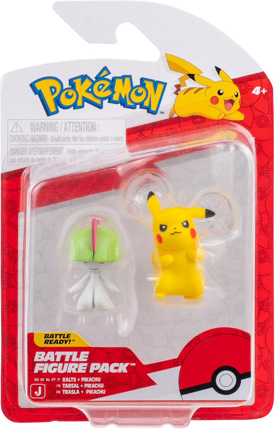 Pokémon Battle Figures: Ralts + Pikachu Action Figures