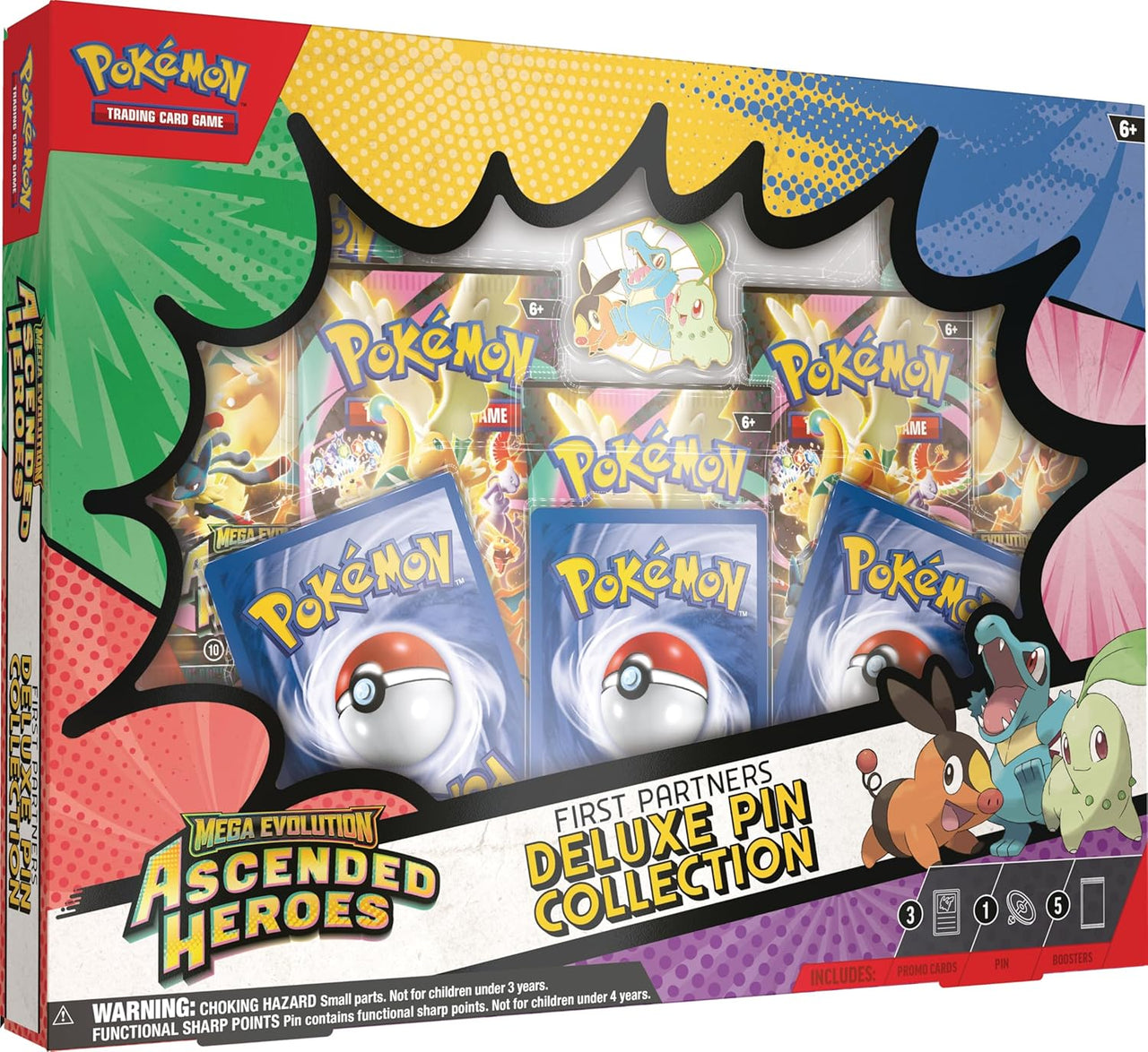 Pokémon TCG: Mega Evolution—Ascended Heroes First Partners Deluxe Pin Collection (EN)