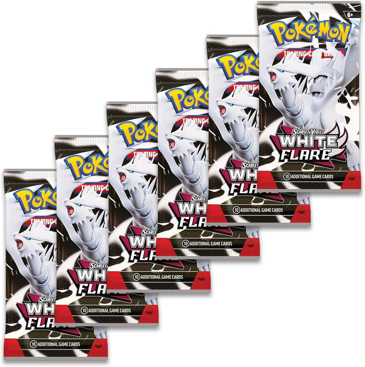 Pokémon TCG SV10.5 - White Flare Booster Bundle (6 Packs) (EN)
