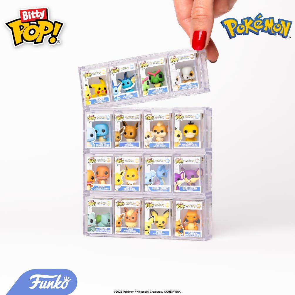 Funko Pop! Bitty: Pokemon - Pikachu, Vaporeon, Caterpie, and Cubone