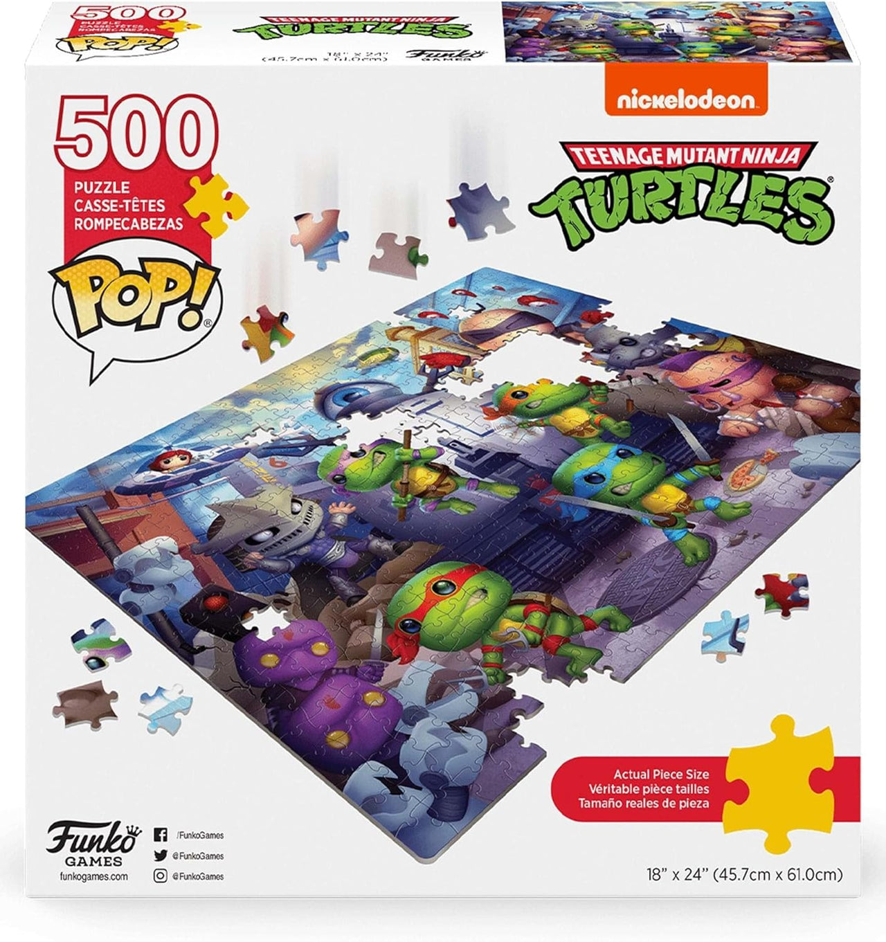 Pop! Puzzles 500 Pièces  - Teenage Mutant Ninja Turtles (DAMAGED BOX)