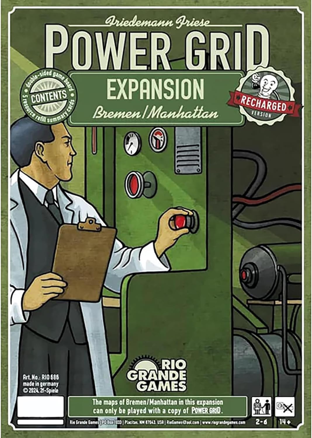 Power Grid Recharged Map Expansion: Bremen / Manhatten (EN)