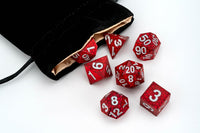 Fanroll Dice: Red Dragon Scales Resin Polyhedral Dice Set