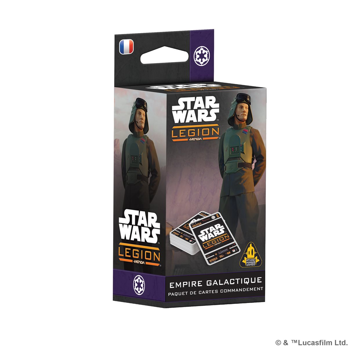 Star Wars: Legion: Paquet de Cartes Commandement: Empire (FR)
