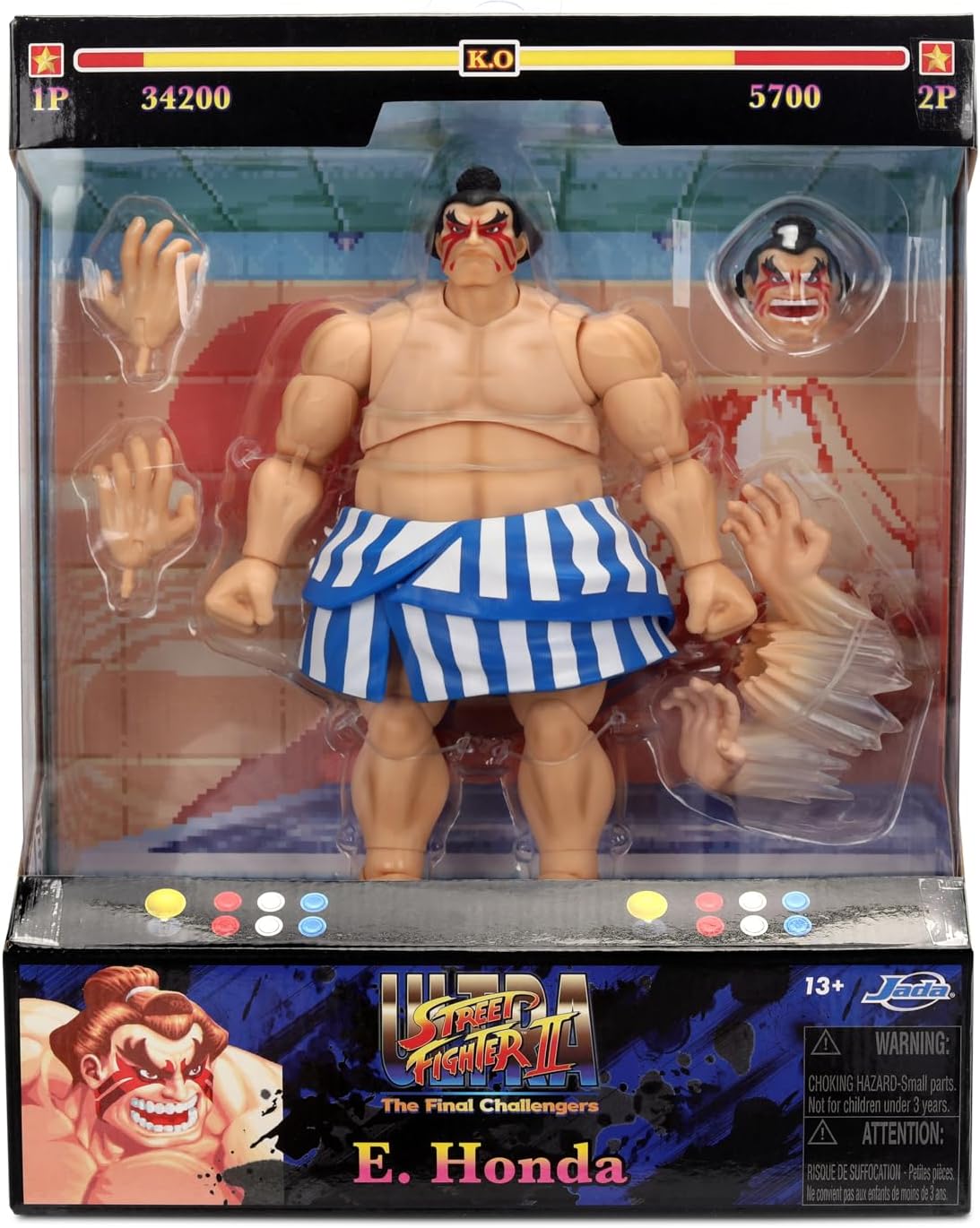 Street Fighter II : E. Honda Action Figure 6"