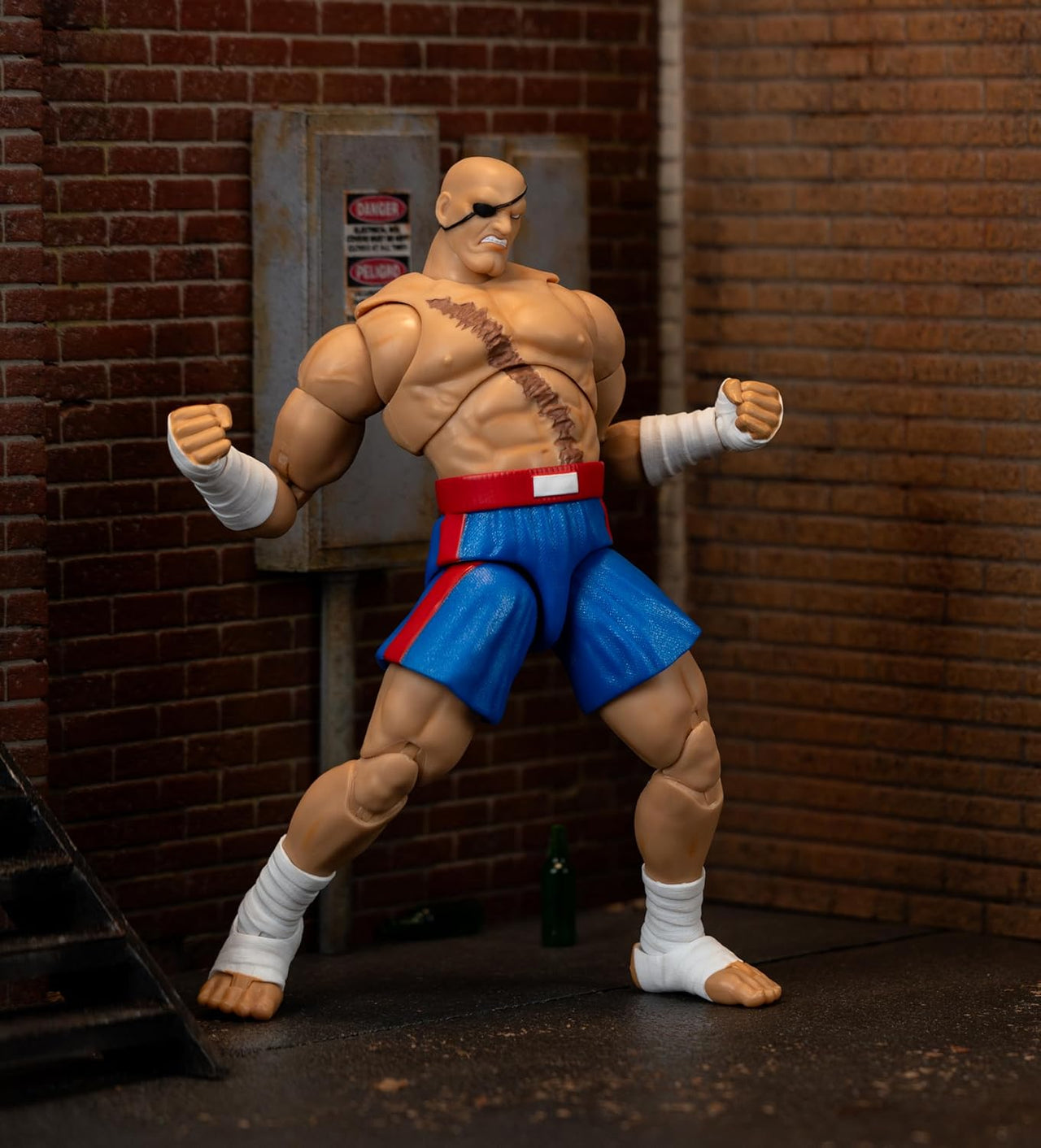 Street Fighter II : Sagat Deluxe Action Figure 7.6"