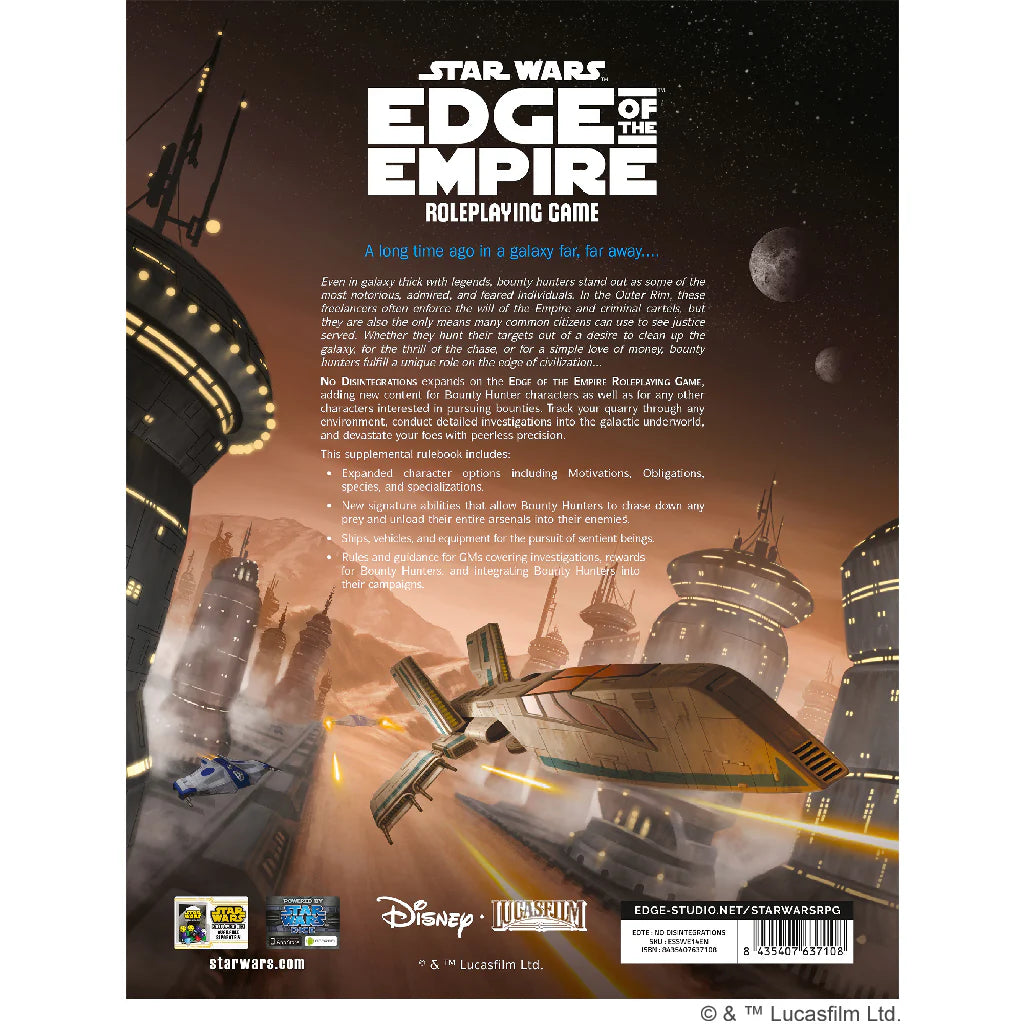 Star Wars: Edge of the Empire: No Disintegrations (EN)