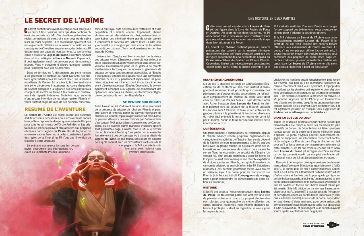 Star Wars: Force et Destinee JDR: Le Kit du Maître de Jeu (FR)