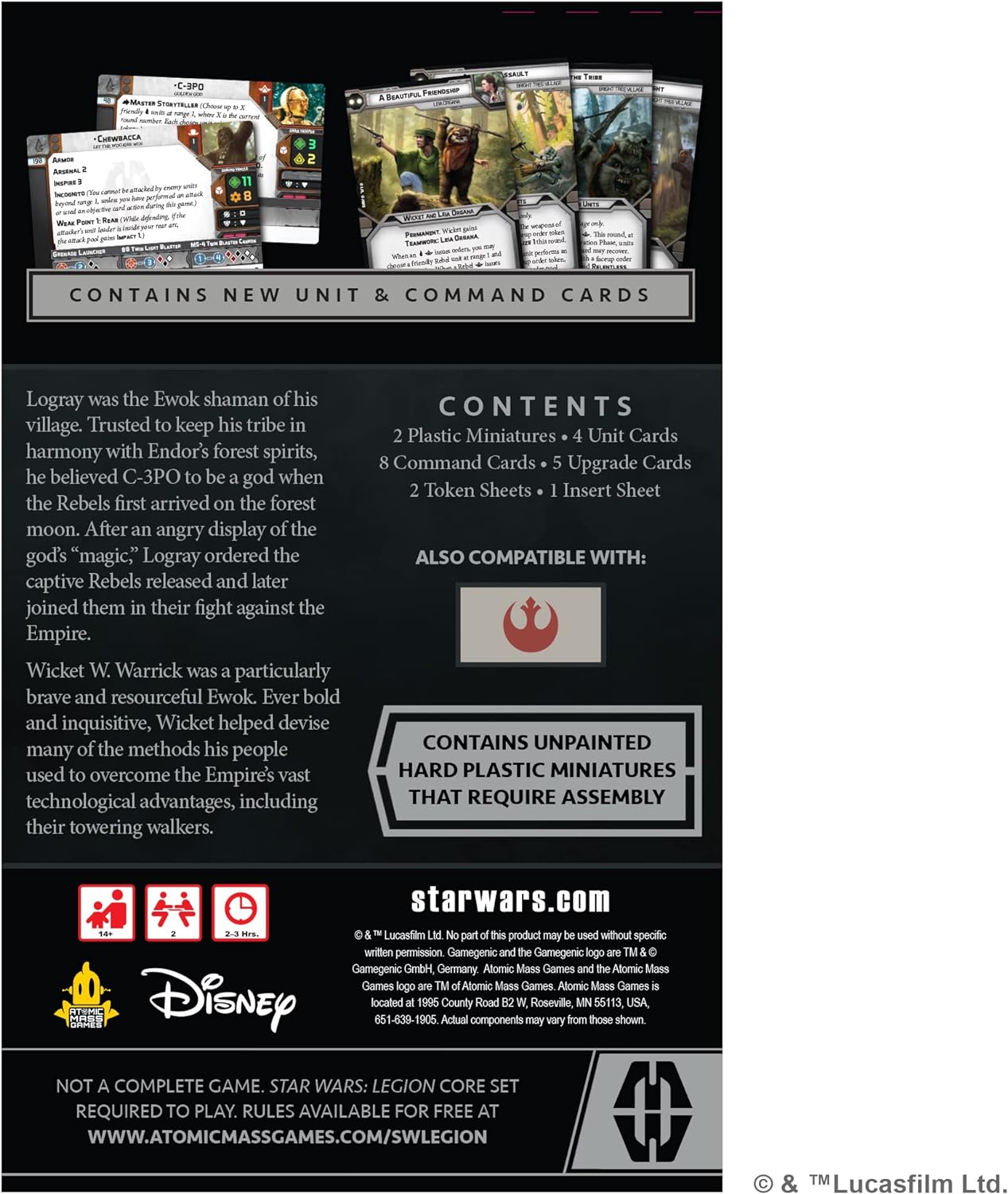 Star Wars Legion Logray & Wicket Commander Expansion