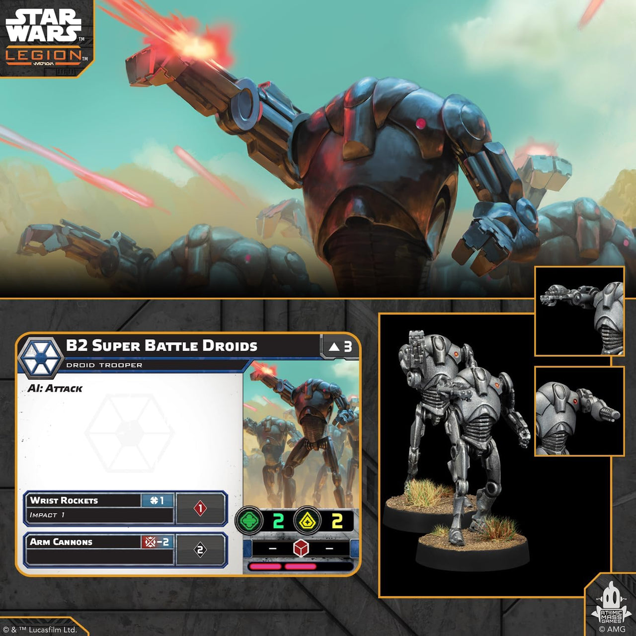 Star Wars Legion - B2 Super Battle Droids Unit Expansion (ML)