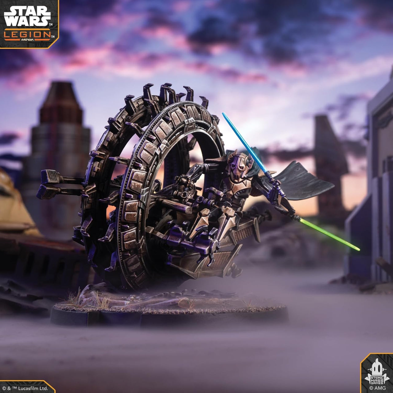 Star Wars: Legion: General Grevious On Wheel Bike (ML)