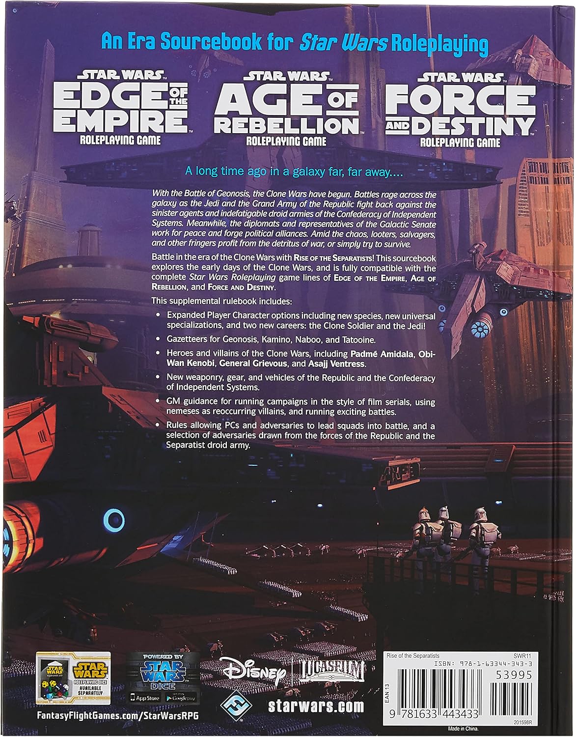 Star Wars: RPG: Rise of the Separatists Sourcebook (EN)