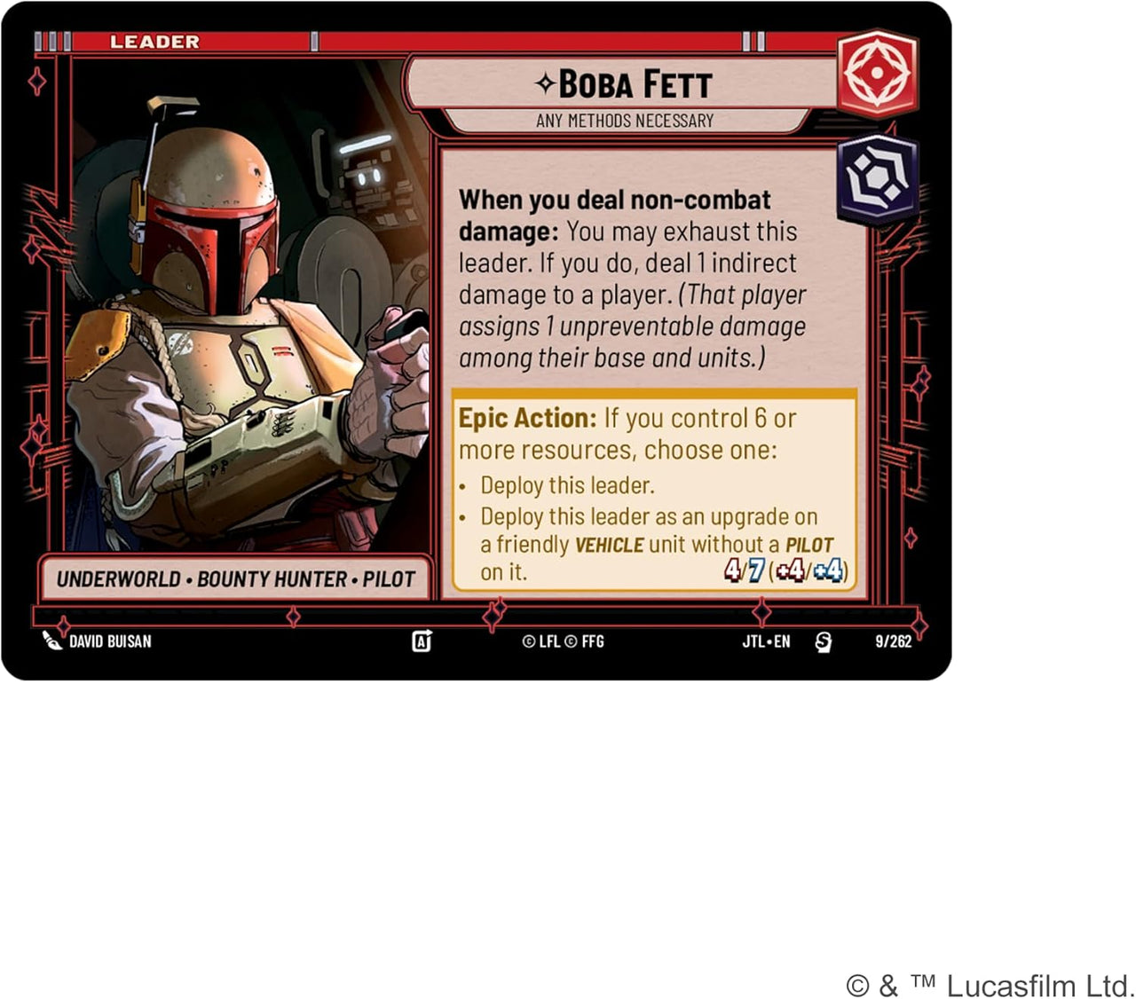 Star Wars: Unlimited - Jump to Lightspeed - Boba Fett Spotlight Deck (EN)