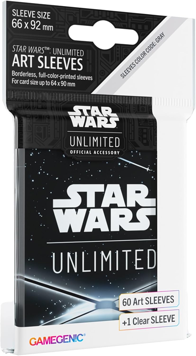 Star Wars: Unlimited : Art Sleeves: Card Back Black (60) (ML)