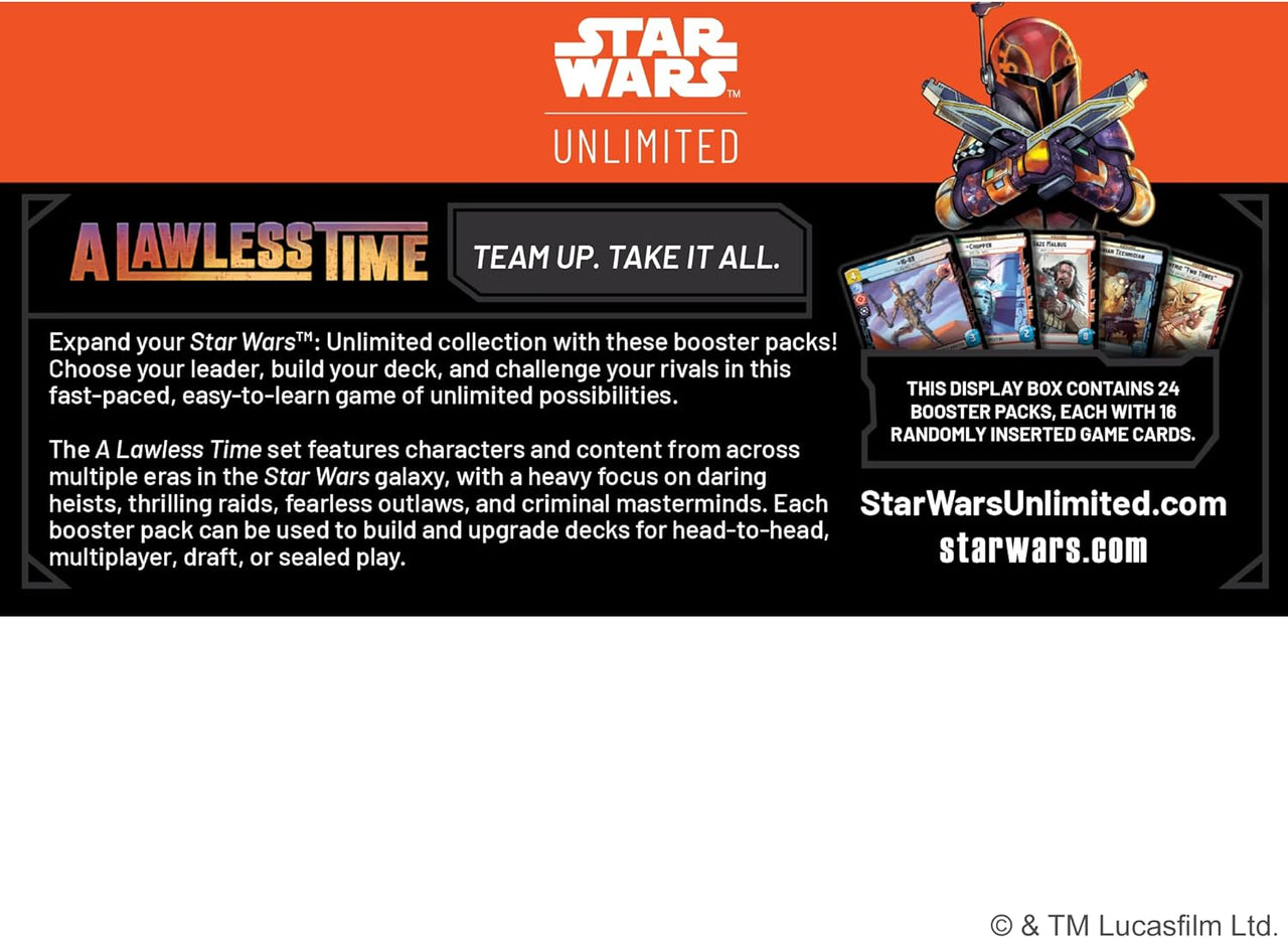 Star Wars: Unlimited - A Lawless Time - Booster Display (EN)